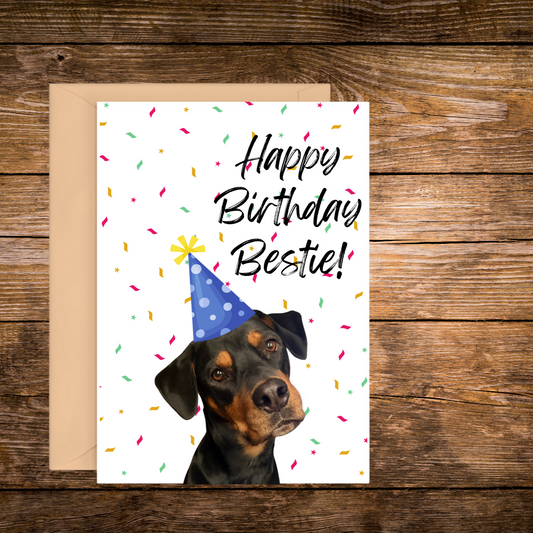 HAPPY BIRTHDAY BESTIE | GREETING CARD