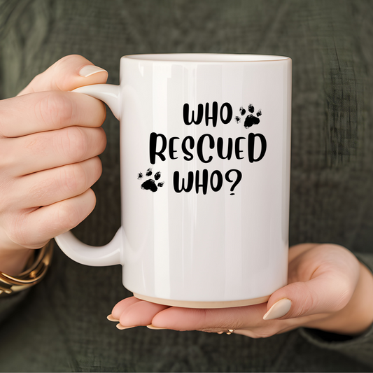 WHO RESCUED WHO | MUG
